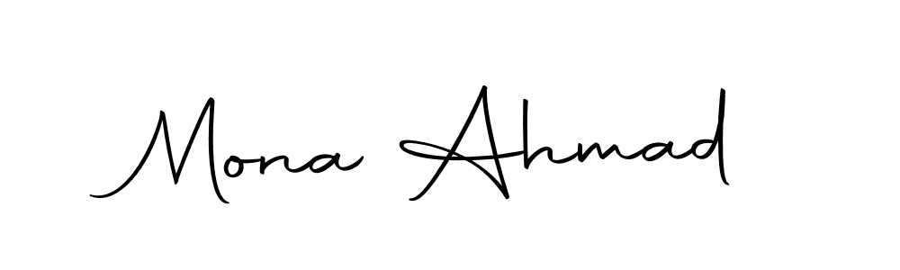 Make a beautiful signature design for name Mona Ahmad. Use this online signature maker to create a handwritten signature for free. Mona Ahmad signature style 10 images and pictures png