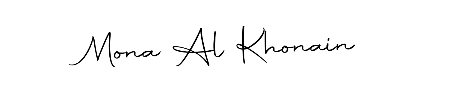 Make a beautiful signature design for name Mona Al Khonain. Use this online signature maker to create a handwritten signature for free. Mona Al Khonain signature style 10 images and pictures png