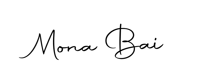 Use a signature maker to create a handwritten signature online. With this signature software, you can design (Autography-DOLnW) your own signature for name Mona Bai. Mona Bai signature style 10 images and pictures png