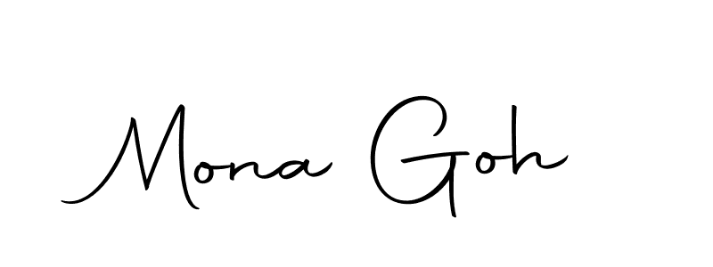 Make a beautiful signature design for name Mona Goh. Use this online signature maker to create a handwritten signature for free. Mona Goh signature style 10 images and pictures png