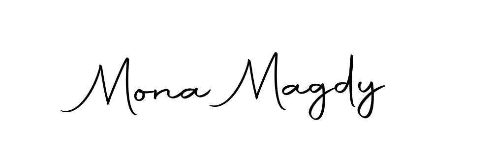 Use a signature maker to create a handwritten signature online. With this signature software, you can design (Autography-DOLnW) your own signature for name Mona Magdy. Mona Magdy signature style 10 images and pictures png