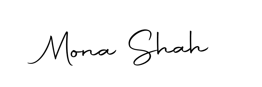 Create a beautiful signature design for name Mona Shah. With this signature (Autography-DOLnW) fonts, you can make a handwritten signature for free. Mona Shah signature style 10 images and pictures png