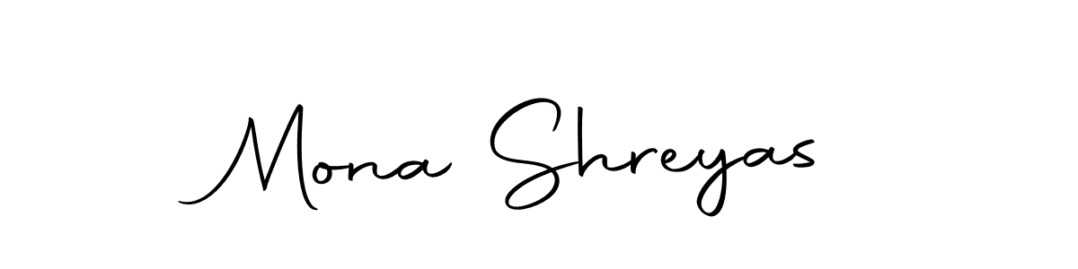 Use a signature maker to create a handwritten signature online. With this signature software, you can design (Autography-DOLnW) your own signature for name Mona Shreyas. Mona Shreyas signature style 10 images and pictures png