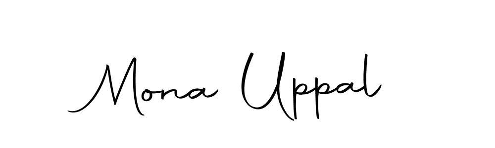 Make a beautiful signature design for name Mona Uppal. Use this online signature maker to create a handwritten signature for free. Mona Uppal signature style 10 images and pictures png