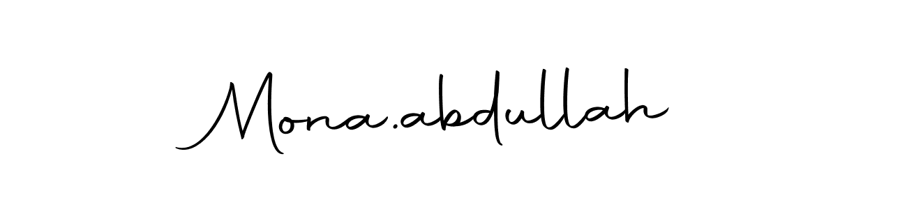 Use a signature maker to create a handwritten signature online. With this signature software, you can design (Autography-DOLnW) your own signature for name Mona.abdullah. Mona.abdullah signature style 10 images and pictures png