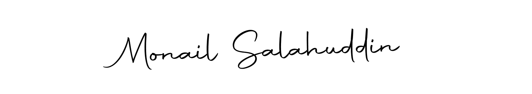 Similarly Autography-DOLnW is the best handwritten signature design. Signature creator online .You can use it as an online autograph creator for name Monail Salahuddin. Monail Salahuddin signature style 10 images and pictures png