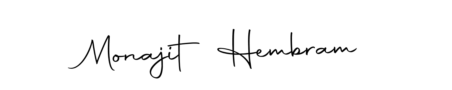 Design your own signature with our free online signature maker. With this signature software, you can create a handwritten (Autography-DOLnW) signature for name Monajit Hembram. Monajit Hembram signature style 10 images and pictures png
