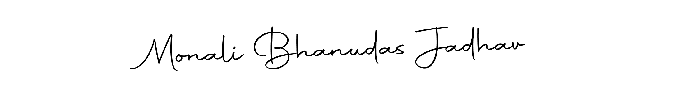 Design your own signature with our free online signature maker. With this signature software, you can create a handwritten (Autography-DOLnW) signature for name Monali Bhanudas Jadhav. Monali Bhanudas Jadhav signature style 10 images and pictures png