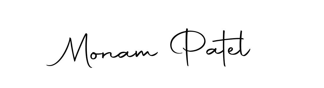 Design your own signature with our free online signature maker. With this signature software, you can create a handwritten (Autography-DOLnW) signature for name Monam Patel. Monam Patel signature style 10 images and pictures png