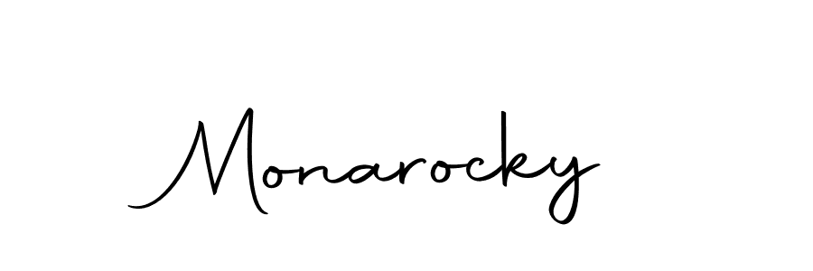 Make a beautiful signature design for name Monarocky. With this signature (Autography-DOLnW) style, you can create a handwritten signature for free. Monarocky signature style 10 images and pictures png