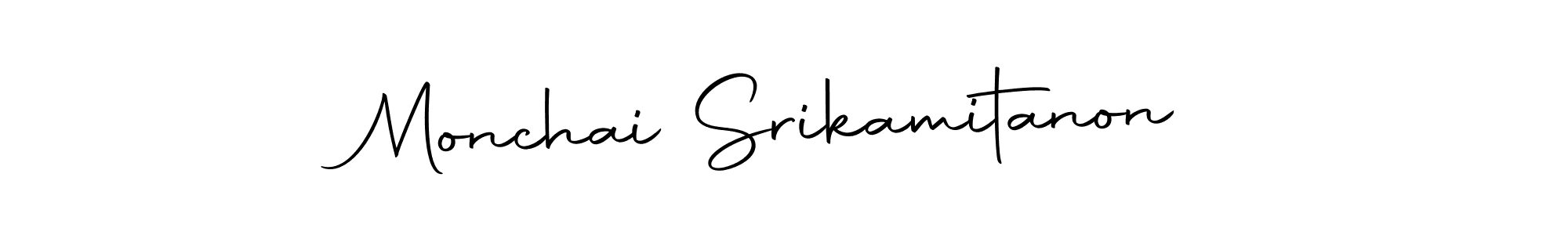 The best way (Autography-DOLnW) to make a short signature is to pick only two or three words in your name. The name Monchai Srikamitanon include a total of six letters. For converting this name. Monchai Srikamitanon signature style 10 images and pictures png