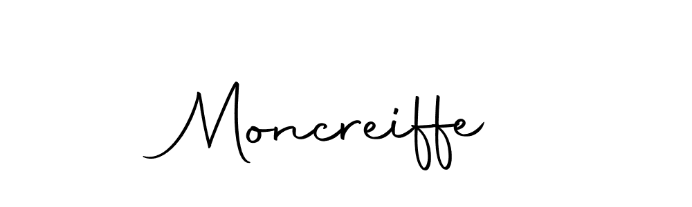 Make a beautiful signature design for name Moncreiffe. With this signature (Autography-DOLnW) style, you can create a handwritten signature for free. Moncreiffe signature style 10 images and pictures png