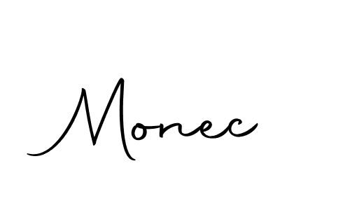 Create a beautiful signature design for name Monec. With this signature (Autography-DOLnW) fonts, you can make a handwritten signature for free. Monec signature style 10 images and pictures png