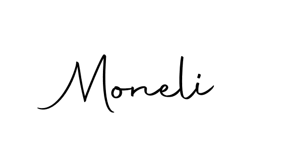 You should practise on your own different ways (Autography-DOLnW) to write your name (Moneli) in signature. don't let someone else do it for you. Moneli signature style 10 images and pictures png