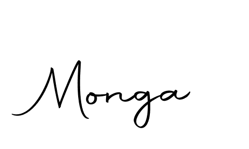 Make a beautiful signature design for name Monga. With this signature (Autography-DOLnW) style, you can create a handwritten signature for free. Monga signature style 10 images and pictures png