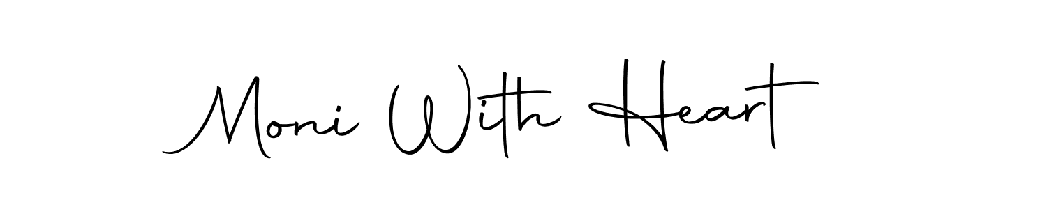 How to make Moni With Heart signature? Autography-DOLnW is a professional autograph style. Create handwritten signature for Moni With Heart name. Moni With Heart signature style 10 images and pictures png