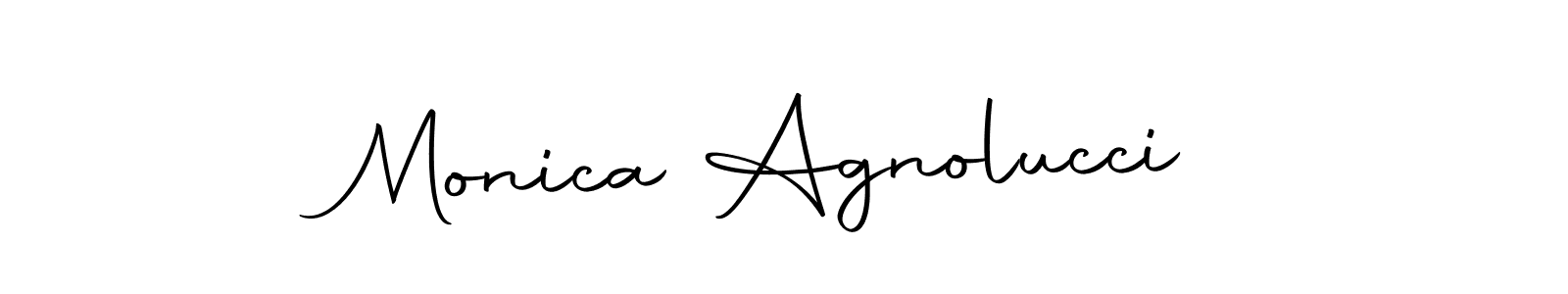 Use a signature maker to create a handwritten signature online. With this signature software, you can design (Autography-DOLnW) your own signature for name Monica Agnolucci. Monica Agnolucci signature style 10 images and pictures png