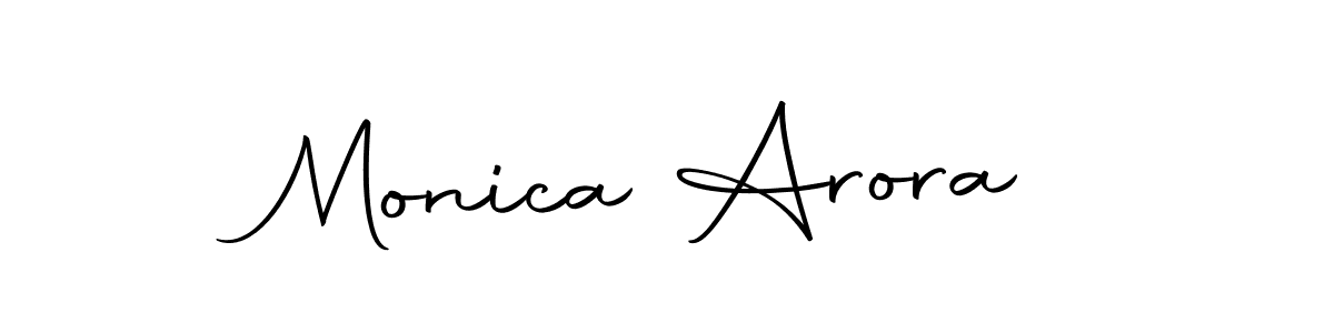 if you are searching for the best signature style for your name Monica Arora. so please give up your signature search. here we have designed multiple signature styles  using Autography-DOLnW. Monica Arora signature style 10 images and pictures png