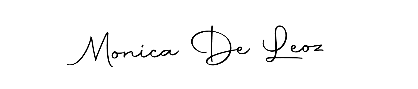 Make a beautiful signature design for name Monica De Leoz. With this signature (Autography-DOLnW) style, you can create a handwritten signature for free. Monica De Leoz signature style 10 images and pictures png