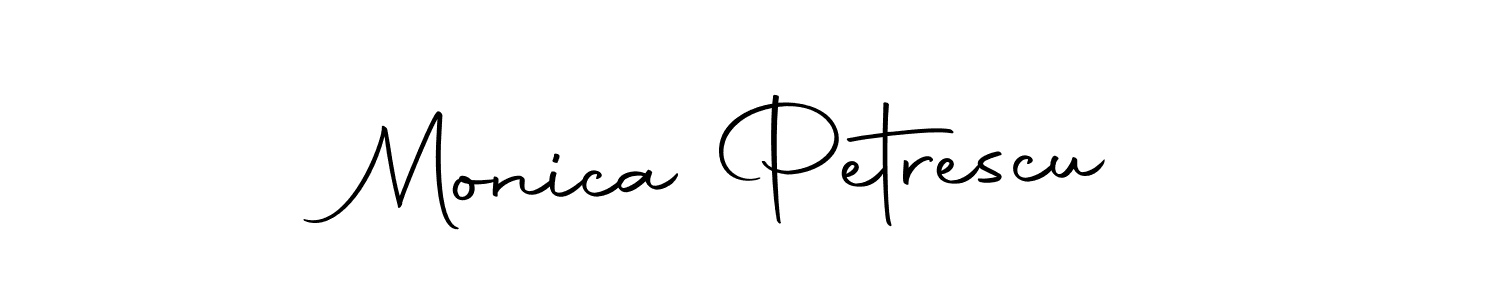 Create a beautiful signature design for name Monica Petrescu. With this signature (Autography-DOLnW) fonts, you can make a handwritten signature for free. Monica Petrescu signature style 10 images and pictures png