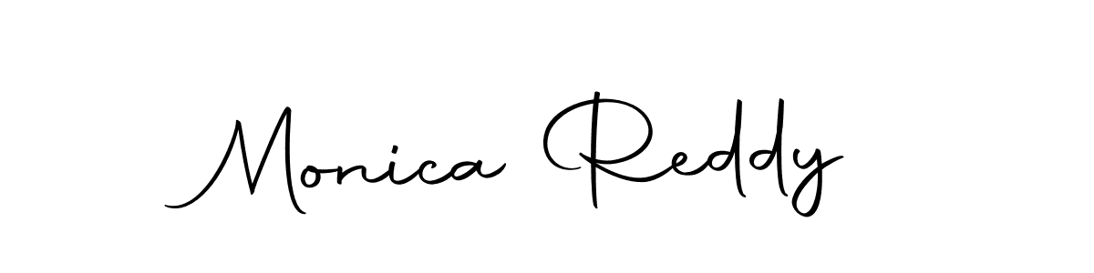 Monica Reddy stylish signature style. Best Handwritten Sign (Autography-DOLnW) for my name. Handwritten Signature Collection Ideas for my name Monica Reddy. Monica Reddy signature style 10 images and pictures png