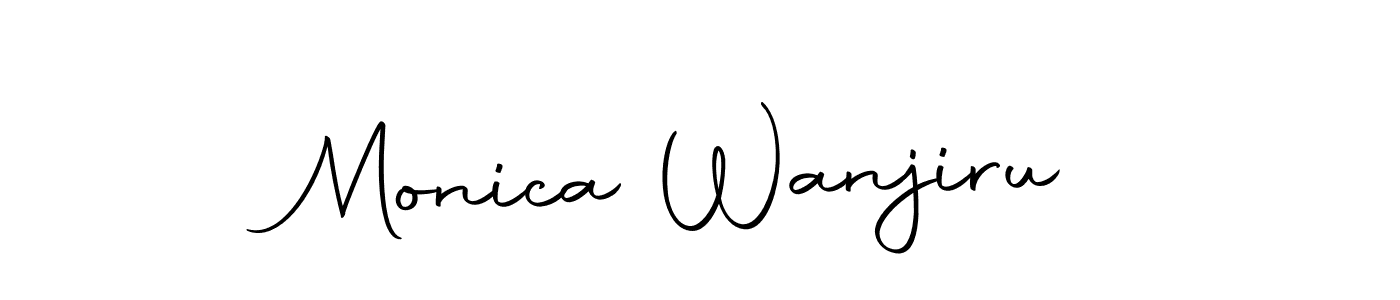 The best way (Autography-DOLnW) to make a short signature is to pick only two or three words in your name. The name Monica Wanjiru include a total of six letters. For converting this name. Monica Wanjiru signature style 10 images and pictures png