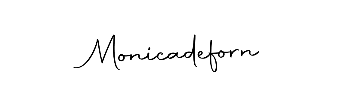 Make a beautiful signature design for name Monicadeforn. With this signature (Autography-DOLnW) style, you can create a handwritten signature for free. Monicadeforn signature style 10 images and pictures png