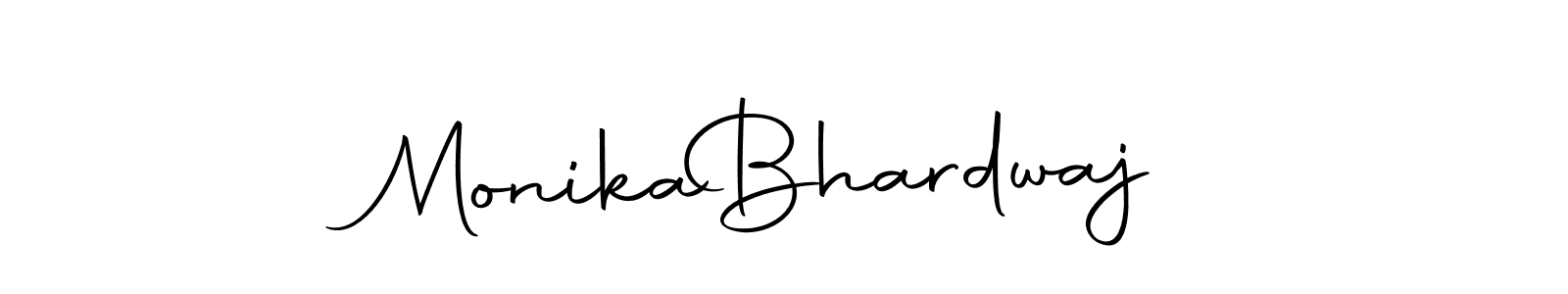 Make a beautiful signature design for name Monika  Bhardwaj. With this signature (Autography-DOLnW) style, you can create a handwritten signature for free. Monika  Bhardwaj signature style 10 images and pictures png