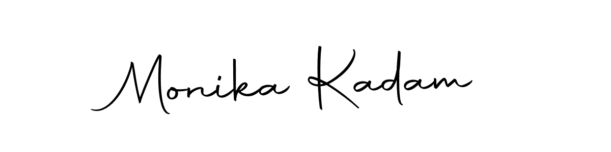Make a beautiful signature design for name Monika Kadam. Use this online signature maker to create a handwritten signature for free. Monika Kadam signature style 10 images and pictures png