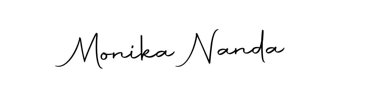 It looks lik you need a new signature style for name Monika Nanda. Design unique handwritten (Autography-DOLnW) signature with our free signature maker in just a few clicks. Monika Nanda signature style 10 images and pictures png