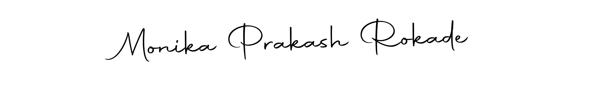 The best way (Autography-DOLnW) to make a short signature is to pick only two or three words in your name. The name Monika Prakash Rokade include a total of six letters. For converting this name. Monika Prakash Rokade signature style 10 images and pictures png