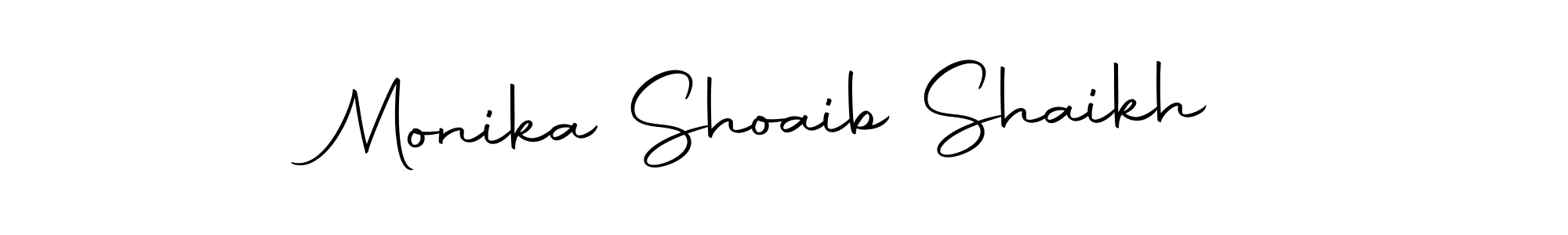 Also we have Monika Shoaib Shaikh name is the best signature style. Create professional handwritten signature collection using Autography-DOLnW autograph style. Monika Shoaib Shaikh signature style 10 images and pictures png