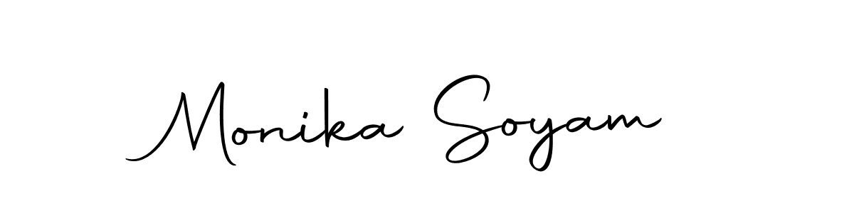 Create a beautiful signature design for name Monika Soyam. With this signature (Autography-DOLnW) fonts, you can make a handwritten signature for free. Monika Soyam signature style 10 images and pictures png