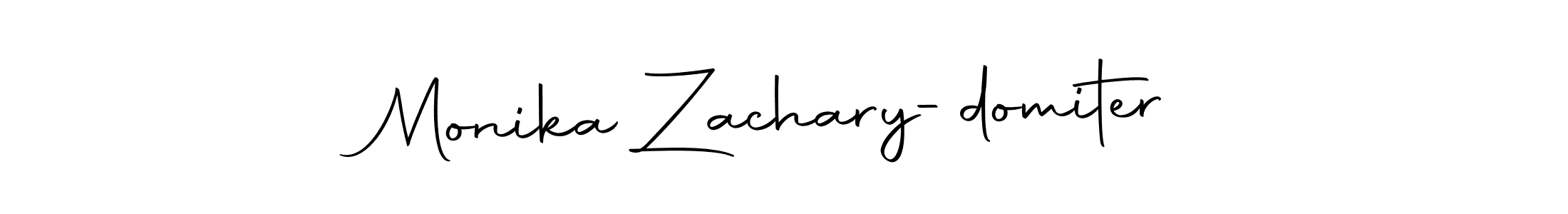 Make a beautiful signature design for name Monika Zachary-domiter. With this signature (Autography-DOLnW) style, you can create a handwritten signature for free. Monika Zachary-domiter signature style 10 images and pictures png