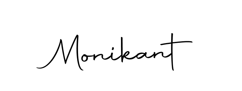 The best way (Autography-DOLnW) to make a short signature is to pick only two or three words in your name. The name Monikant include a total of six letters. For converting this name. Monikant signature style 10 images and pictures png
