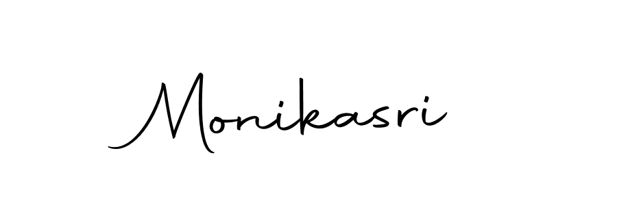 Use a signature maker to create a handwritten signature online. With this signature software, you can design (Autography-DOLnW) your own signature for name Monikasri. Monikasri signature style 10 images and pictures png