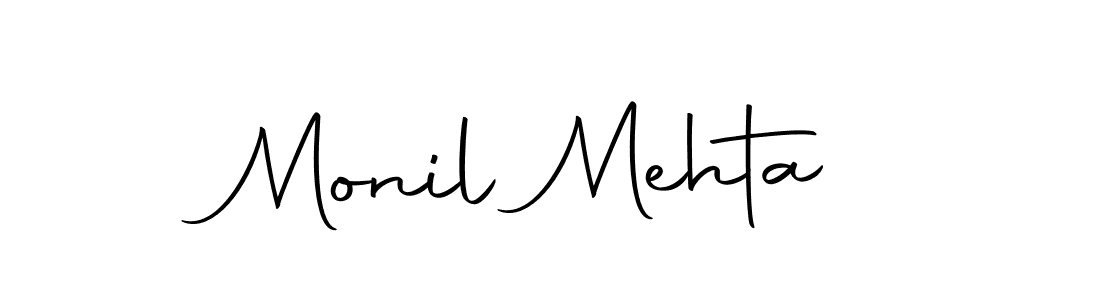 Monil Mehta stylish signature style. Best Handwritten Sign (Autography-DOLnW) for my name. Handwritten Signature Collection Ideas for my name Monil Mehta. Monil Mehta signature style 10 images and pictures png