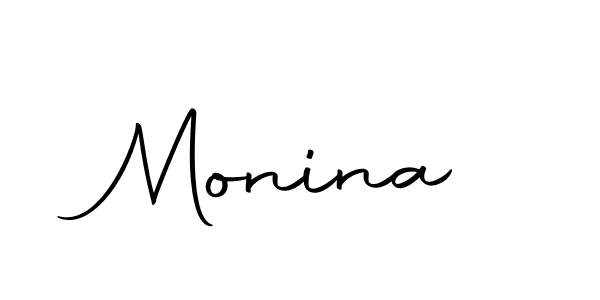 The best way (Autography-DOLnW) to make a short signature is to pick only two or three words in your name. The name Monina include a total of six letters. For converting this name. Monina signature style 10 images and pictures png