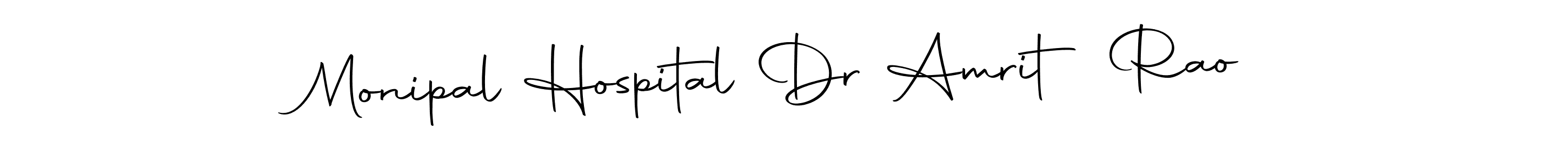 Create a beautiful signature design for name Monipal Hospital Dr Amrit Rao. With this signature (Autography-DOLnW) fonts, you can make a handwritten signature for free. Monipal Hospital Dr Amrit Rao signature style 10 images and pictures png