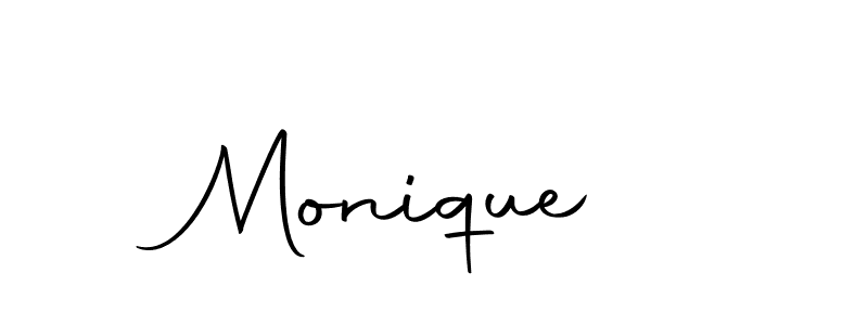 How to make Monique  name signature. Use Autography-DOLnW style for creating short signs online. This is the latest handwritten sign. Monique  signature style 10 images and pictures png