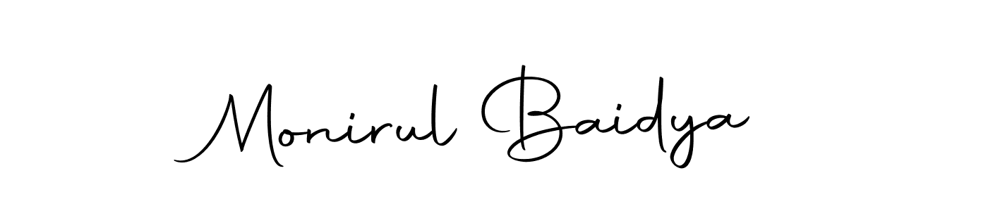 Also we have Monirul Baidya name is the best signature style. Create professional handwritten signature collection using Autography-DOLnW autograph style. Monirul Baidya signature style 10 images and pictures png