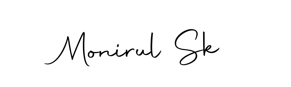 Create a beautiful signature design for name Monirul Sk. With this signature (Autography-DOLnW) fonts, you can make a handwritten signature for free. Monirul Sk signature style 10 images and pictures png