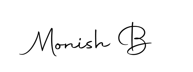Once you've used our free online signature maker to create your best signature Autography-DOLnW style, it's time to enjoy all of the benefits that Monish B name signing documents. Monish B signature style 10 images and pictures png
