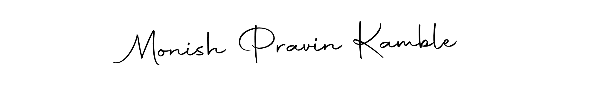 Make a short Monish Pravin Kamble signature style. Manage your documents anywhere anytime using Autography-DOLnW. Create and add eSignatures, submit forms, share and send files easily. Monish Pravin Kamble signature style 10 images and pictures png