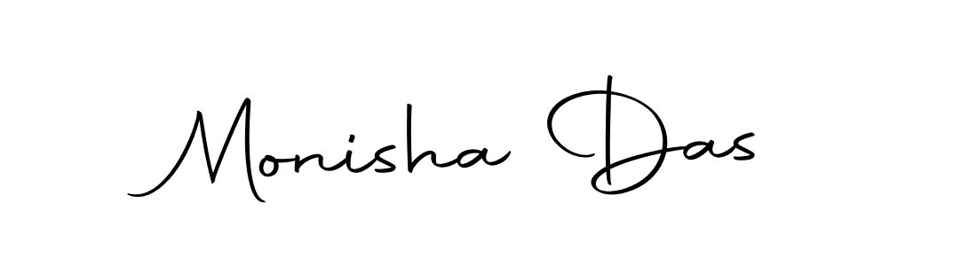 Design your own signature with our free online signature maker. With this signature software, you can create a handwritten (Autography-DOLnW) signature for name Monisha Das. Monisha Das signature style 10 images and pictures png