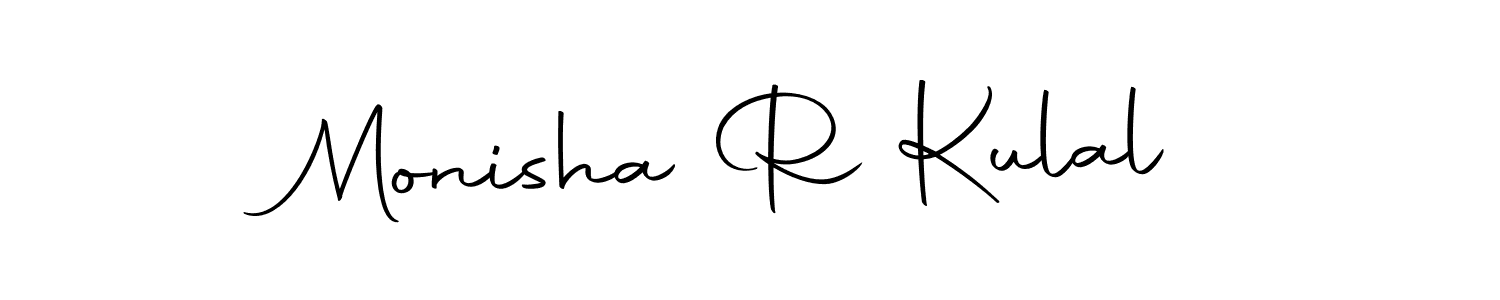 It looks lik you need a new signature style for name Monisha R Kulal. Design unique handwritten (Autography-DOLnW) signature with our free signature maker in just a few clicks. Monisha R Kulal signature style 10 images and pictures png