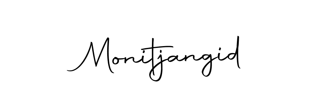 How to make Monitjangid name signature. Use Autography-DOLnW style for creating short signs online. This is the latest handwritten sign. Monitjangid signature style 10 images and pictures png