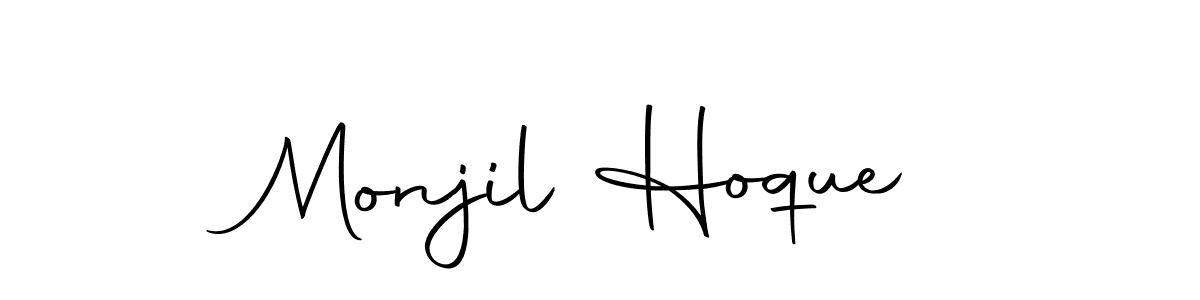 How to make Monjil Hoque signature? Autography-DOLnW is a professional autograph style. Create handwritten signature for Monjil Hoque name. Monjil Hoque signature style 10 images and pictures png