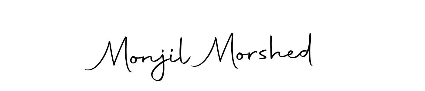 Make a beautiful signature design for name Monjil Morshed. With this signature (Autography-DOLnW) style, you can create a handwritten signature for free. Monjil Morshed signature style 10 images and pictures png