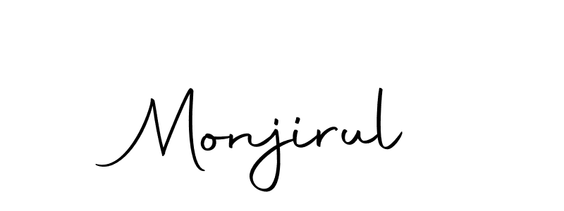 Make a beautiful signature design for name Monjirul. With this signature (Autography-DOLnW) style, you can create a handwritten signature for free. Monjirul signature style 10 images and pictures png